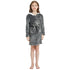 Grey Husky Dog Kids Bathrobe
